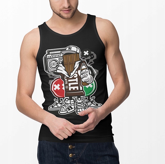 TANK TOP ANIMOWANE CHOCOLADE SQUAD