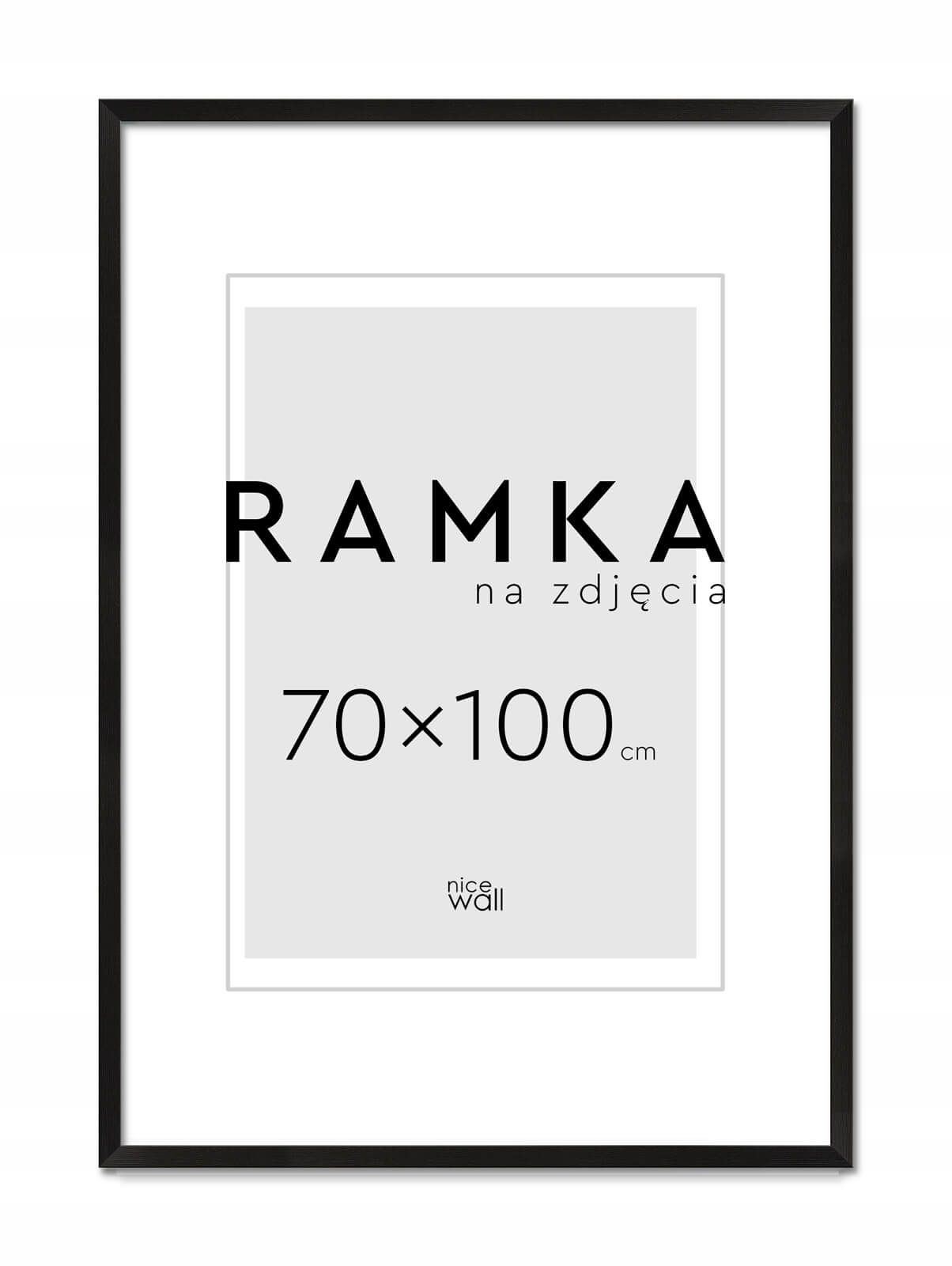 

Rama na zdjęcia 70x100 cm 100x70 cm Czarna