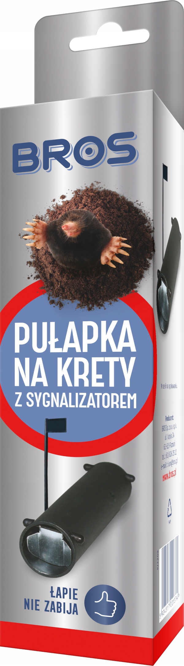 

Bros pułapka na Krety i Nornice z sygnalizatorem
