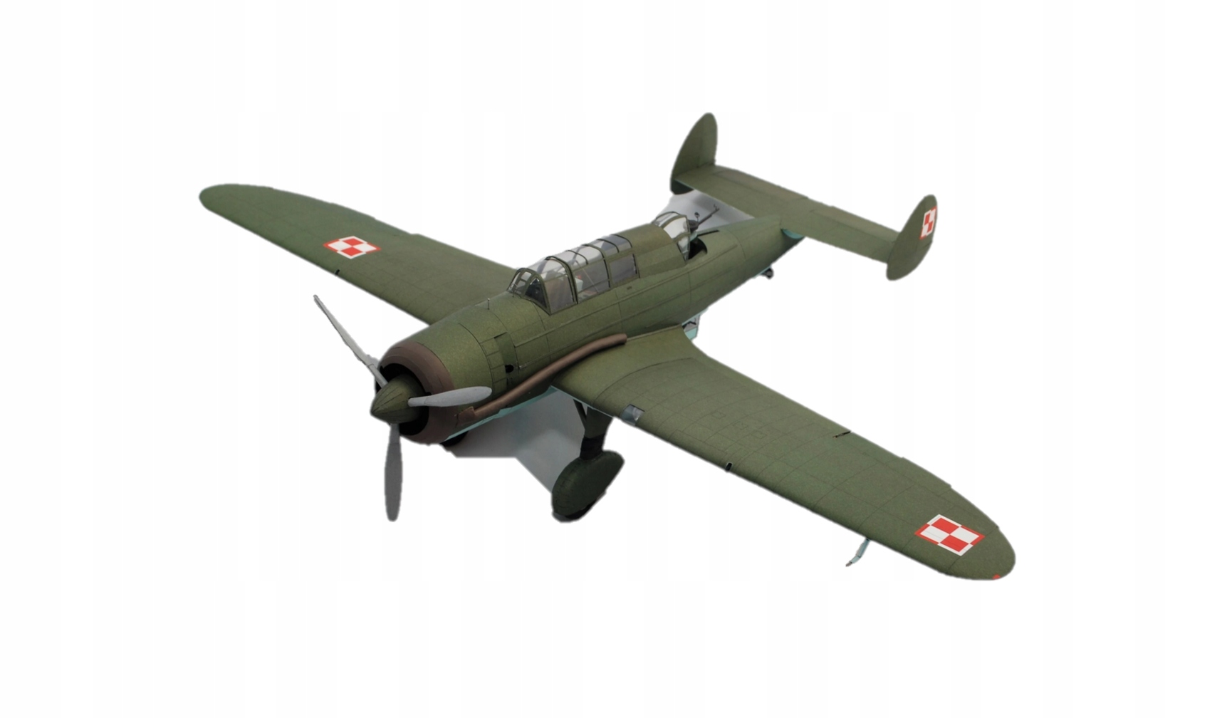 Model Kartonové Polský Letadlo Pzl 46 Extra Model