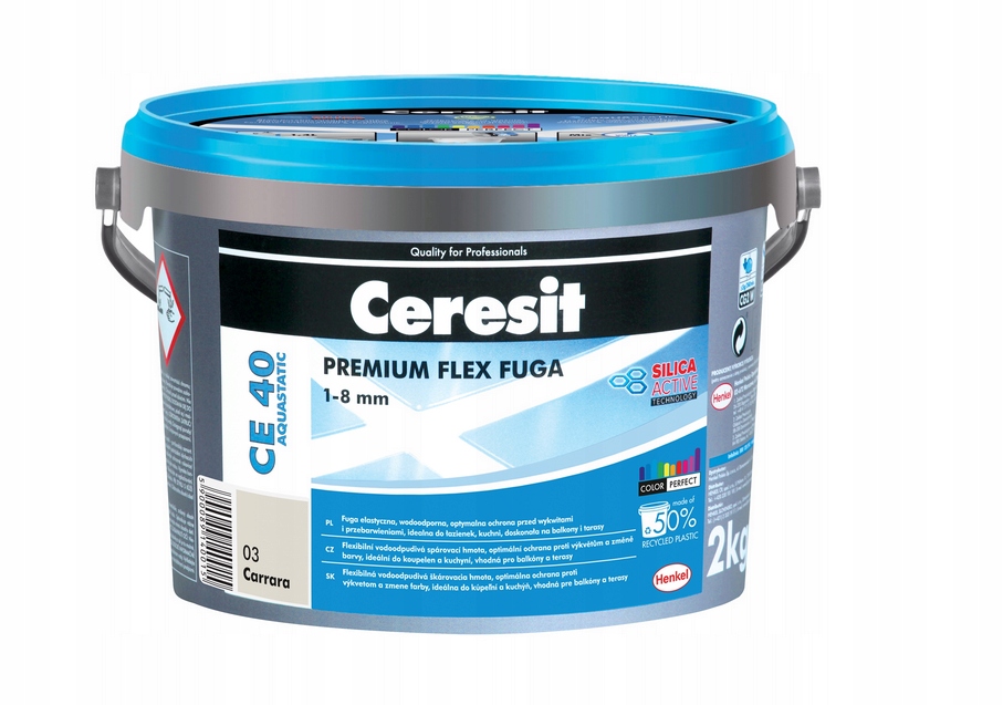 

Fuga elastyczna Ceresit Carrara 03 2KG