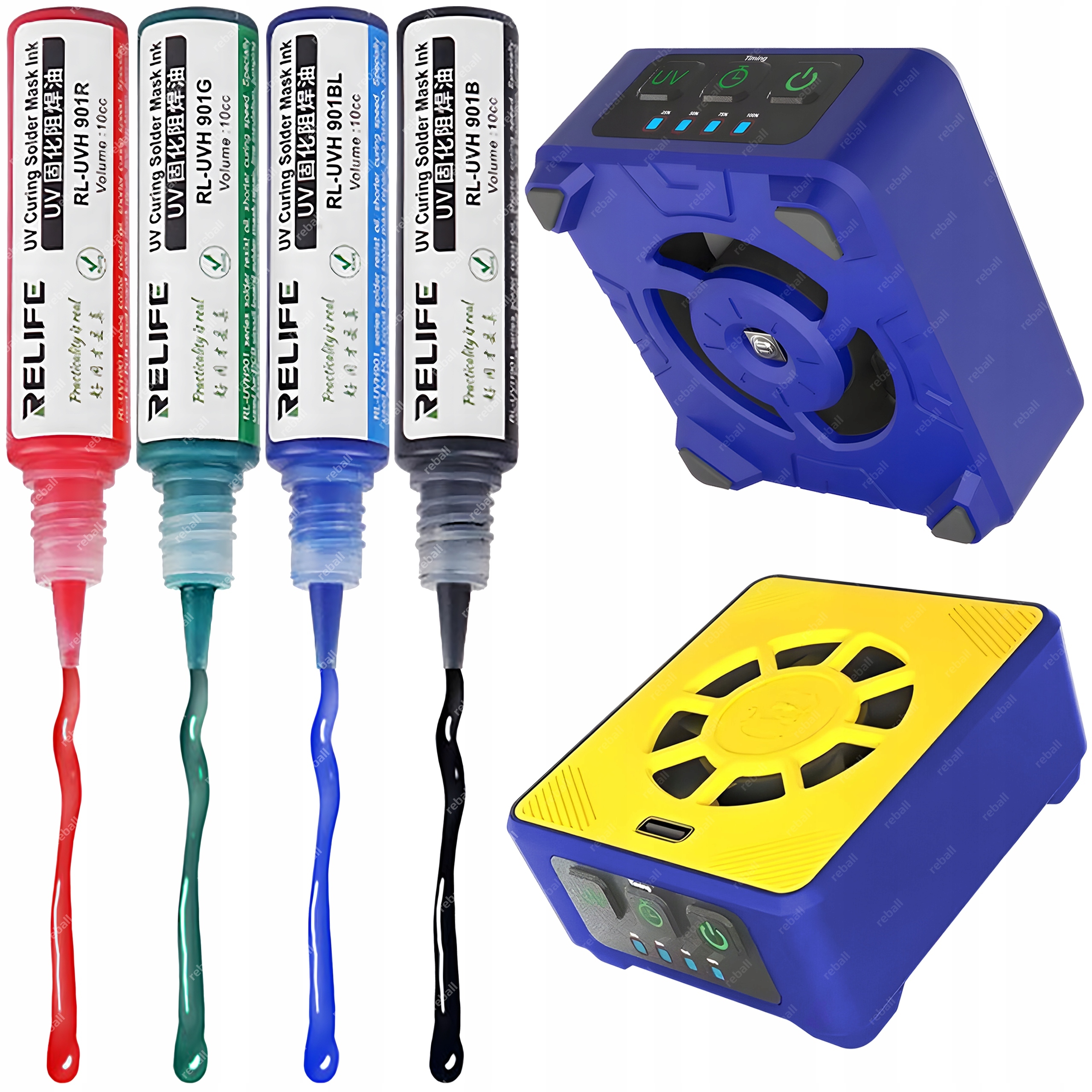 Mechanická Lampa CUV-3 Uv Led Pro Vytvrzování Laku Soldermaskky 4 X Uv Lak