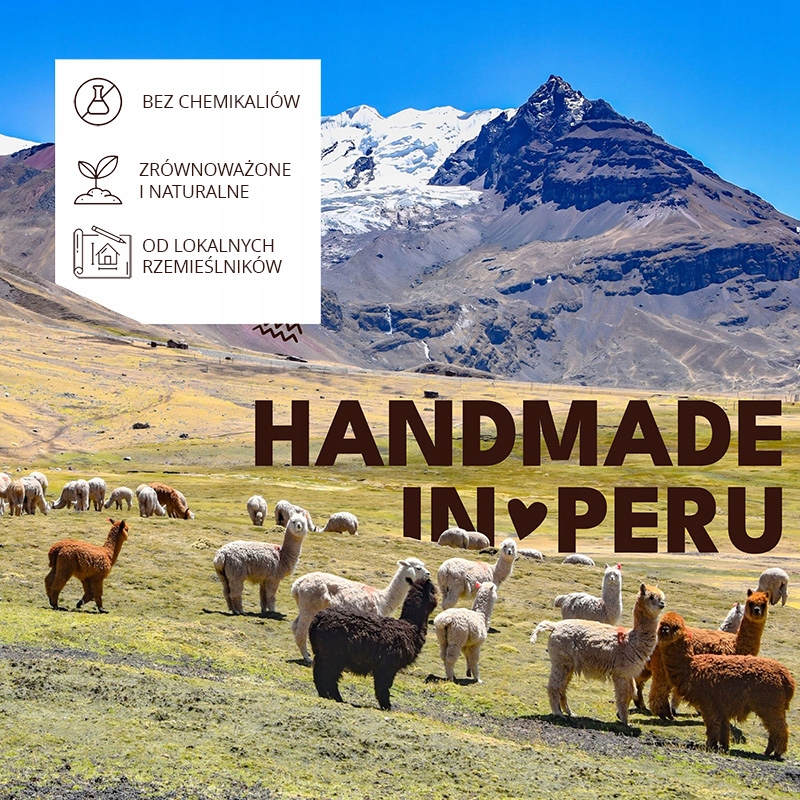 Alpaka Inkari Hazelnut Mini Maskotka 100% Naturalna z Peru dla alergików Marka Pozostałe