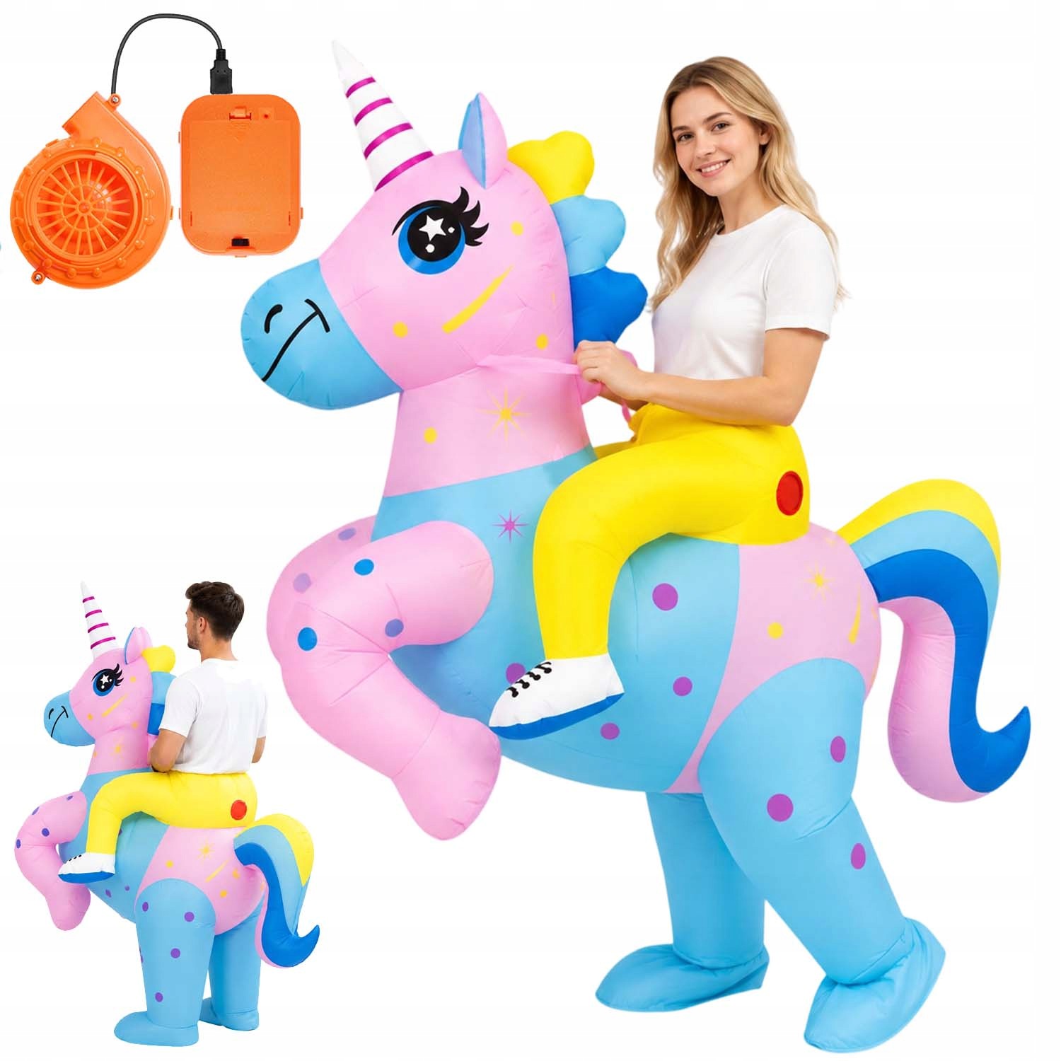 Jednorožcový Nafukovací Kostým, Halloweenský Kostým Pro Dospělé