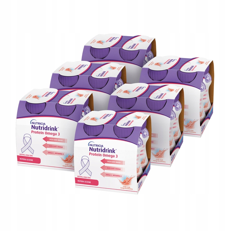 Nutridrink Protein Omega 3 (rześki sm. Mango-brzoskwinia) 24x125ml