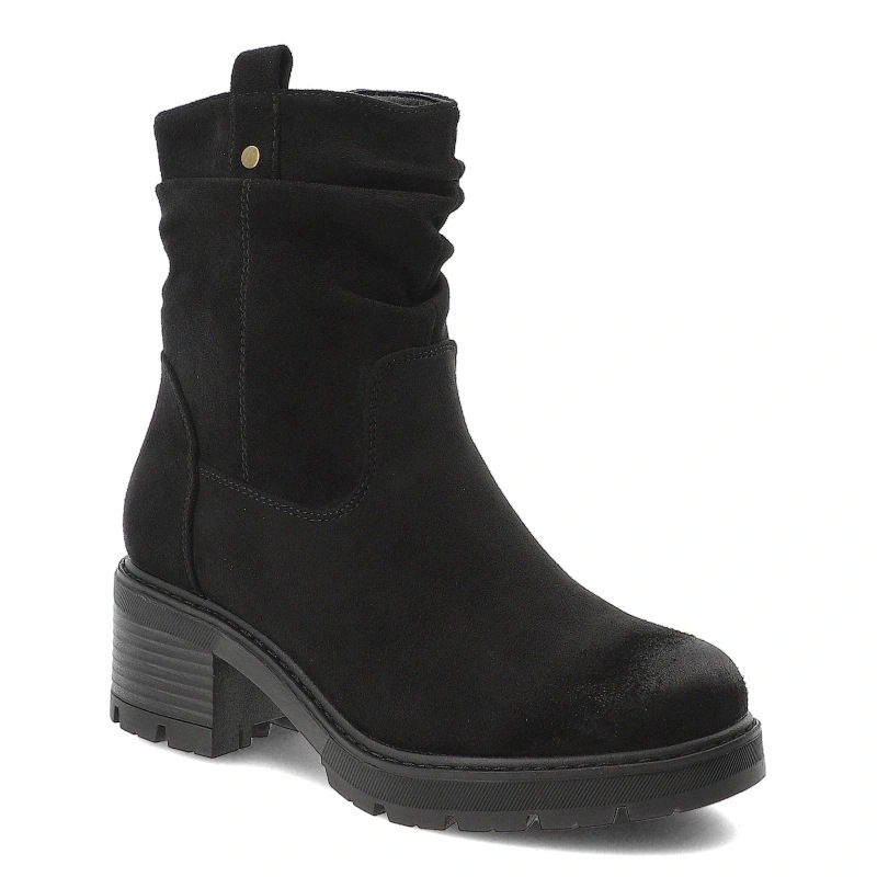 Dámské kotníkové boty S.Barski, černé, HY62-8100 Black