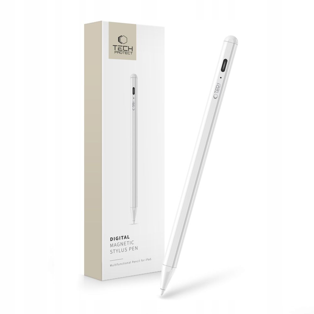 Tech-protect Digitalní Stylus Magnetický Pen Ipad Bílý