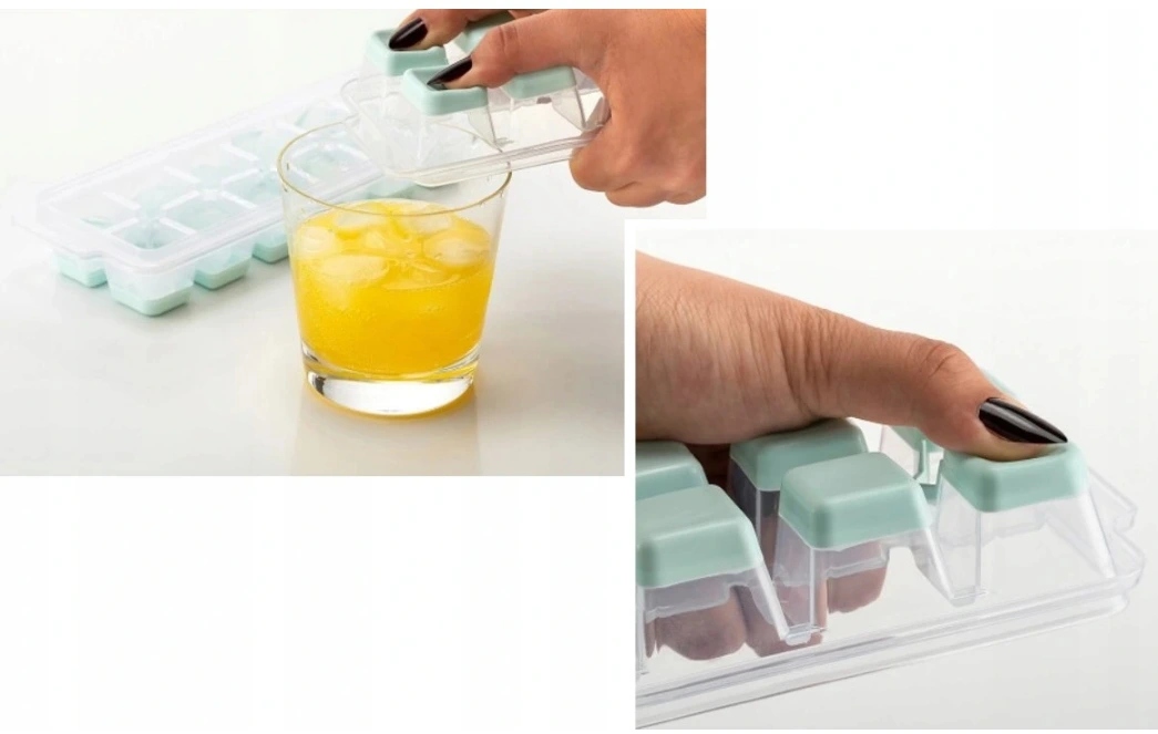 POJEMNIK TACKA FORM FOREMKA SILIKONOWY 12 KOSTEK LÓD Z POKRYWĄ OTWOREM WODY Marka inna