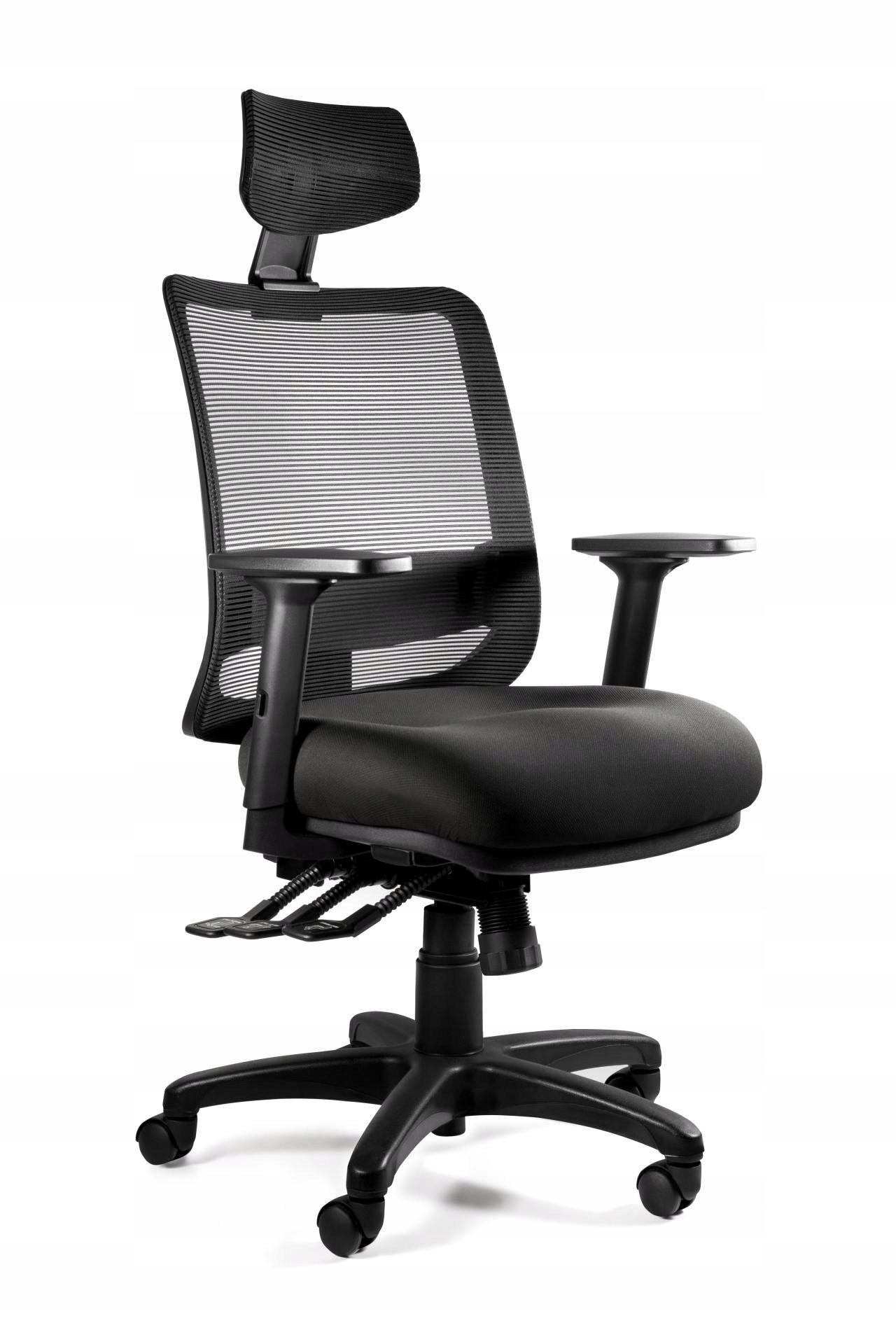 Fotel ergonomiczny obrotowy Saga Plus Unique Czarny bl418 Black