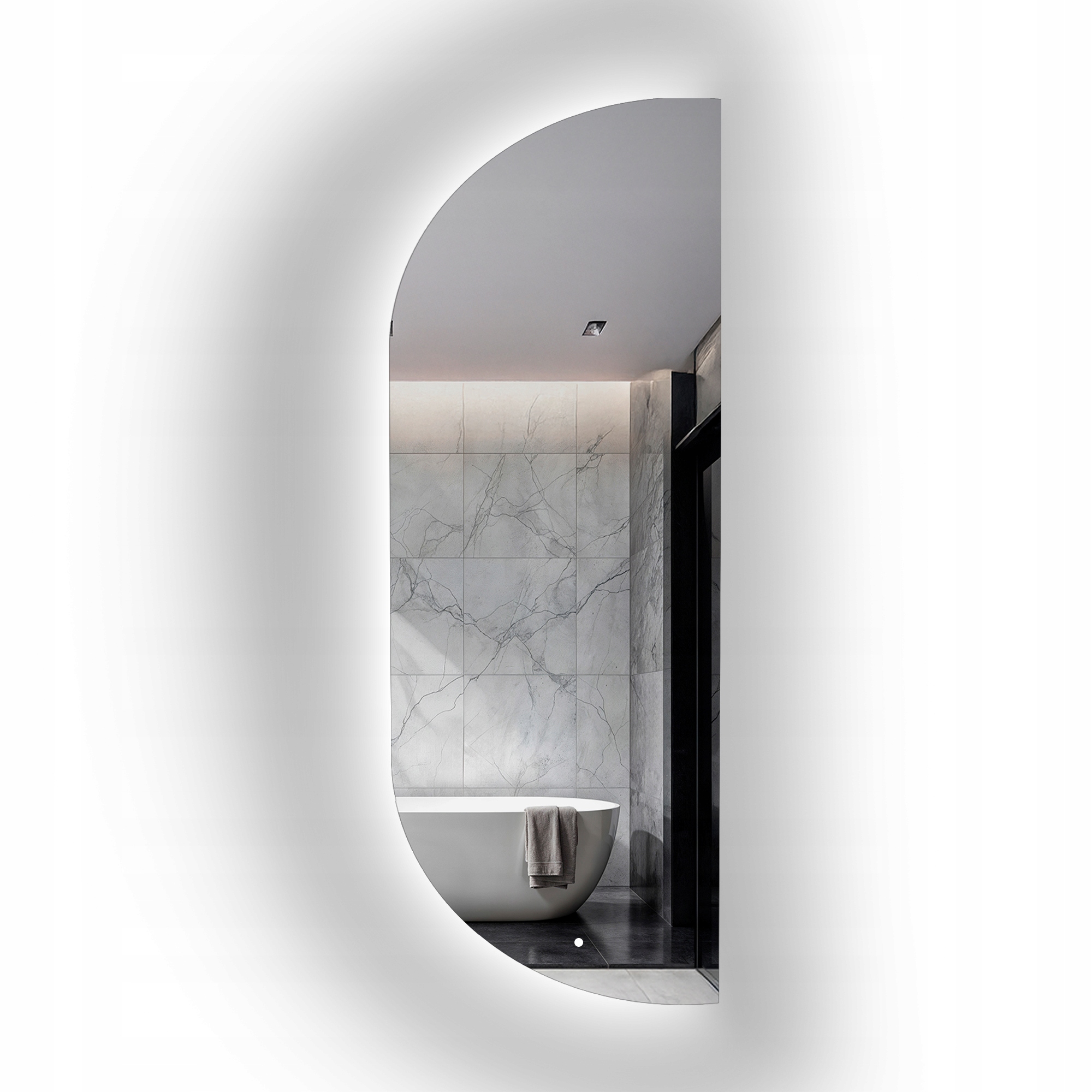 Zrcadlo nepravidelného tvaru Noe s Led podsvícením 45x180