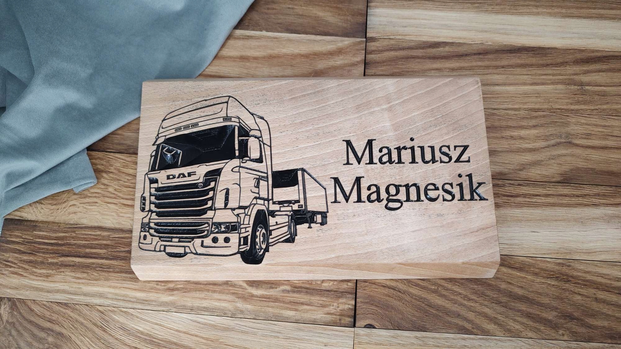 Dřevěná deska originální dárek pro řidiče Tirowce k narozeninám