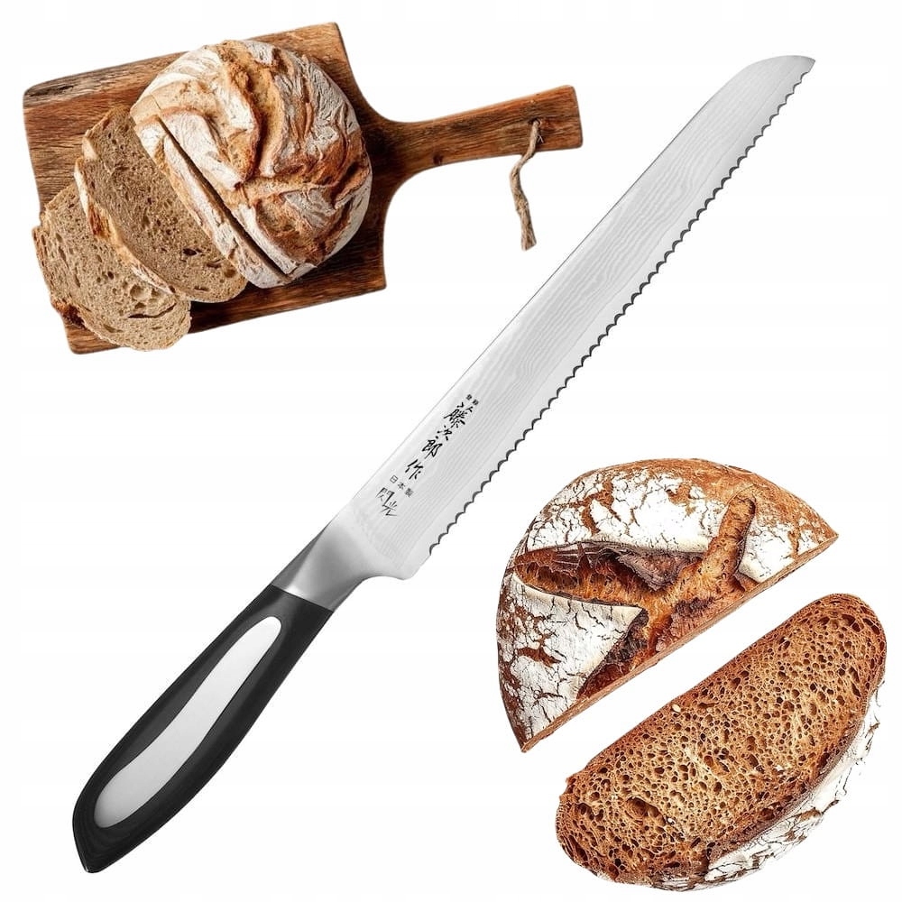 Tojiro Flash VG-10 Japonský ostrý kuchynský nôž na pečivo 60 Hrc 24 cm