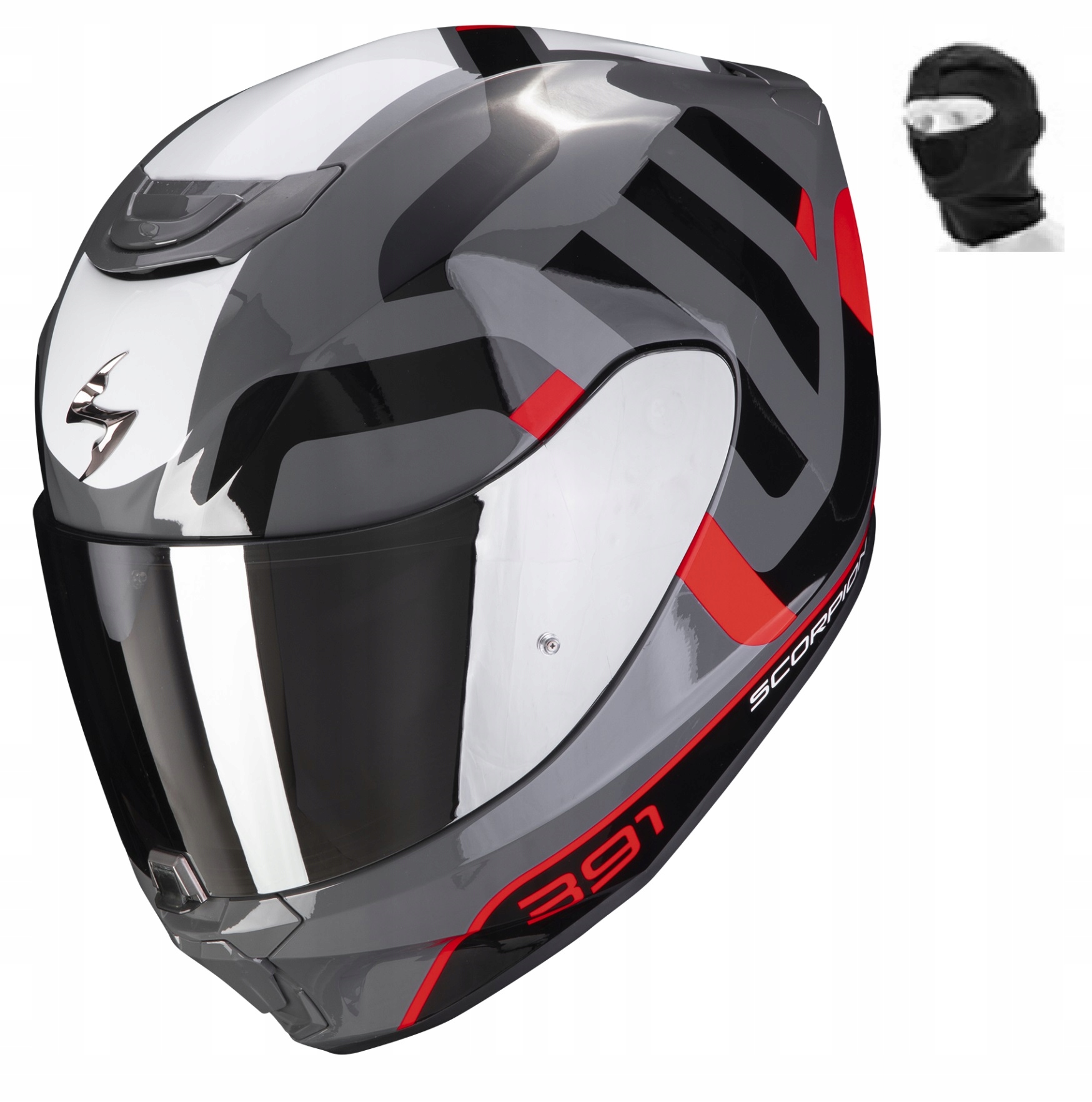 SCORPION KASK EXO-391 AROK GREY-RD-BK S