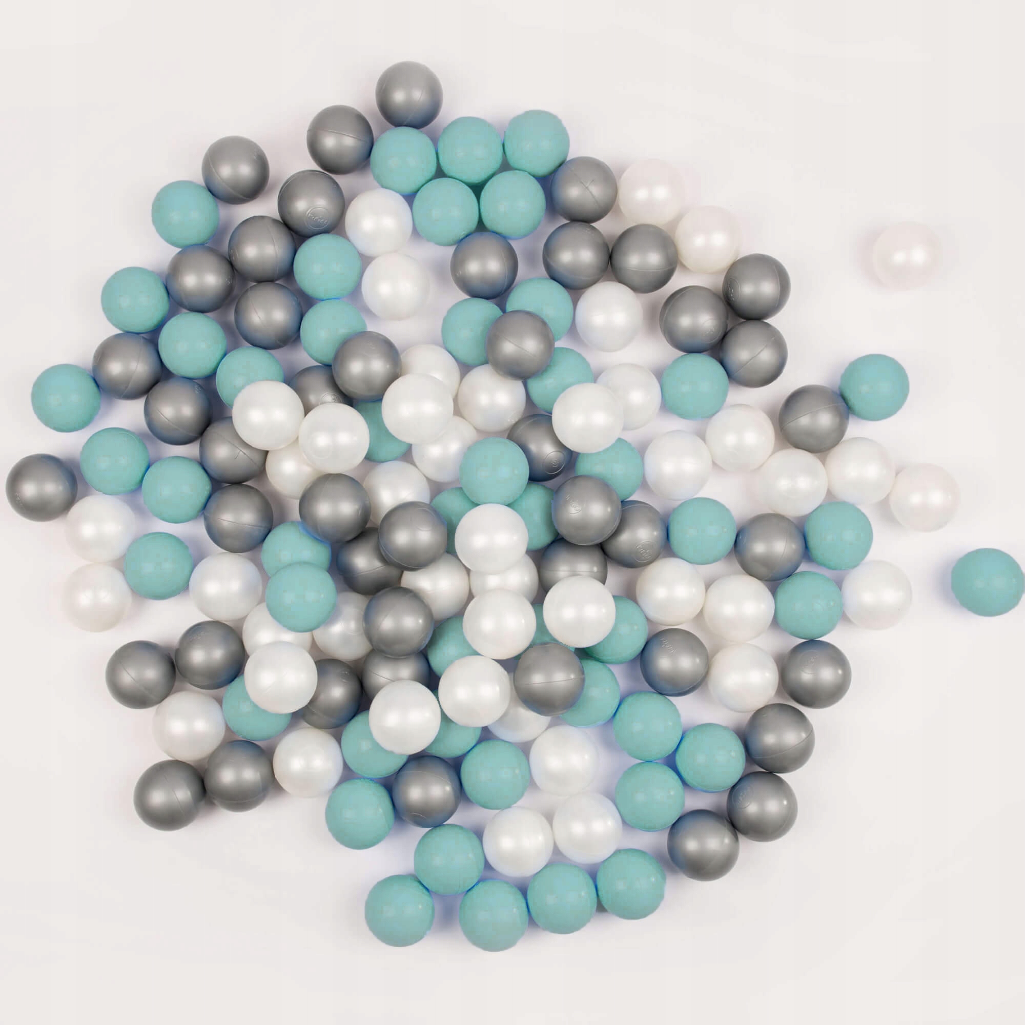 Suchy Basen z Piłeczkami Kulkami Kojec dla Dzieci MISIOO Szary 200 Piłek Kod producenta Basenik Mały Dla Niemowląt z Pianki