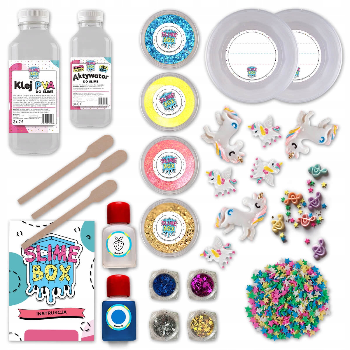 Zestaw do robienia slime MAGIC GLITTER SLIME BOX