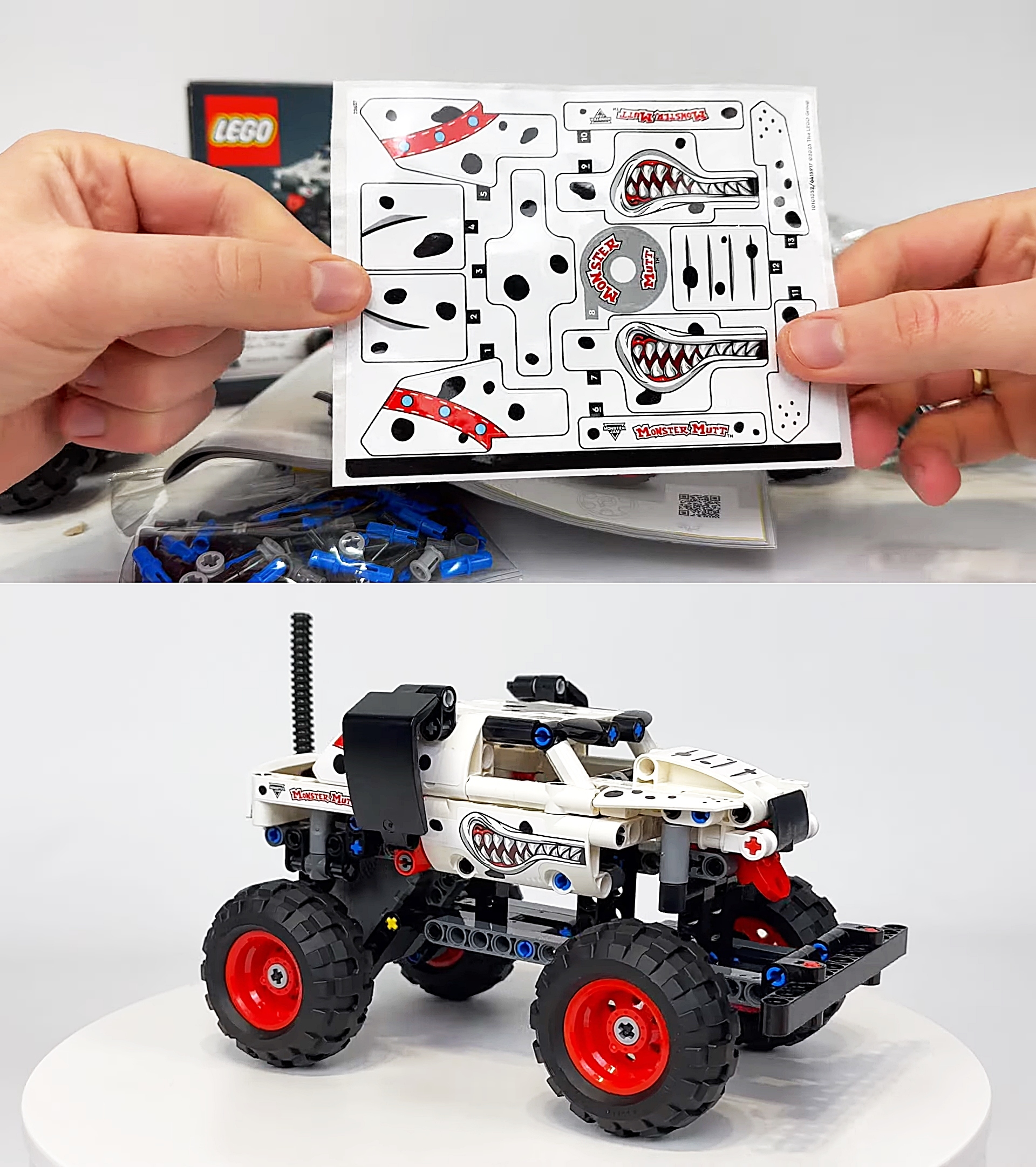 LEGO TECHNIC MONSTER JAM MUTT DALMATIAN 42150 DALMATYŃCZYK PIES KLOCKI 24H Stan opakowania oryginalne