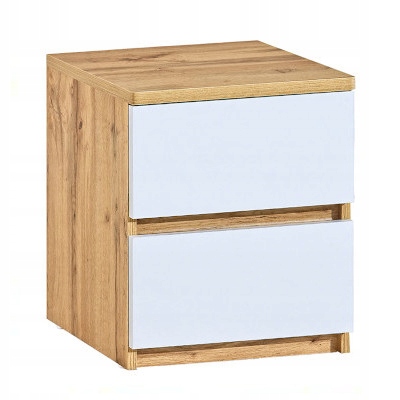 SZAFKA STOLIK NOCNY DO SYPIALNI BIAŁY KONTENEREK LOFT Z SZUFLADAMI ARKADO