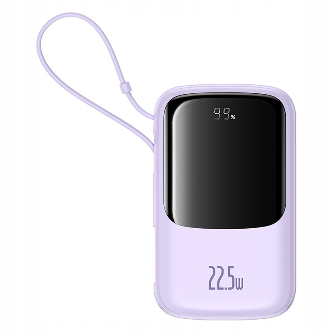 Powerbanka 10000 mAh 22.5 W s vestavěným displejem Usb-c Qpow Pro+- kabelem