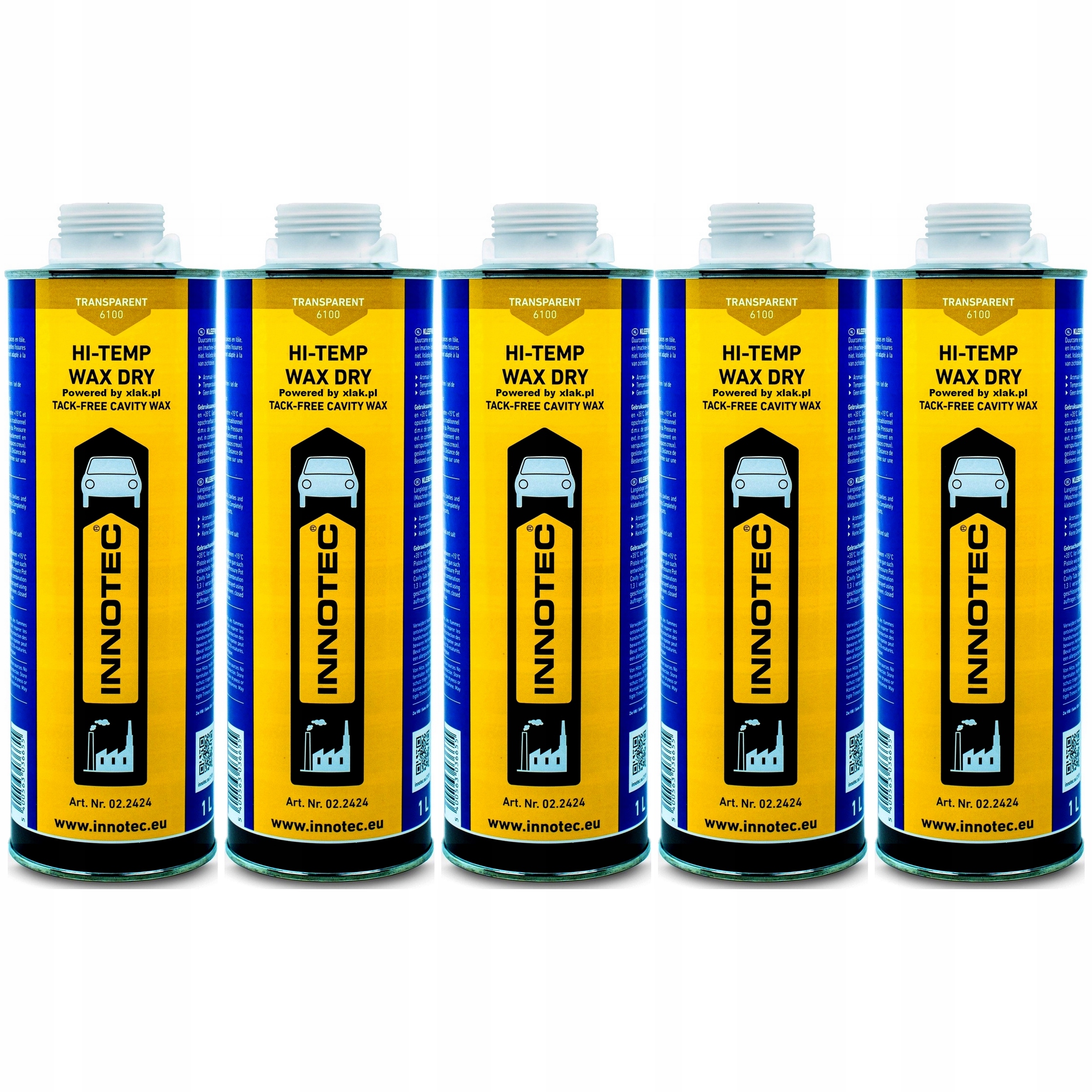 Bezbarwny wosk do konserwacji podwozia progów INNOTEC Hi-Temp Wax Suchy 5L