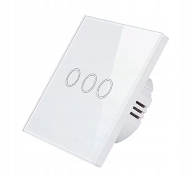 

Włącznik Światła Led potrójny szklany dotykowy