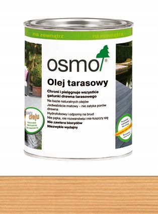 Фото - Лаки й лазурі OSMO 007 Olej do tarasu,tarasowy,drewna 0,75L Teak 