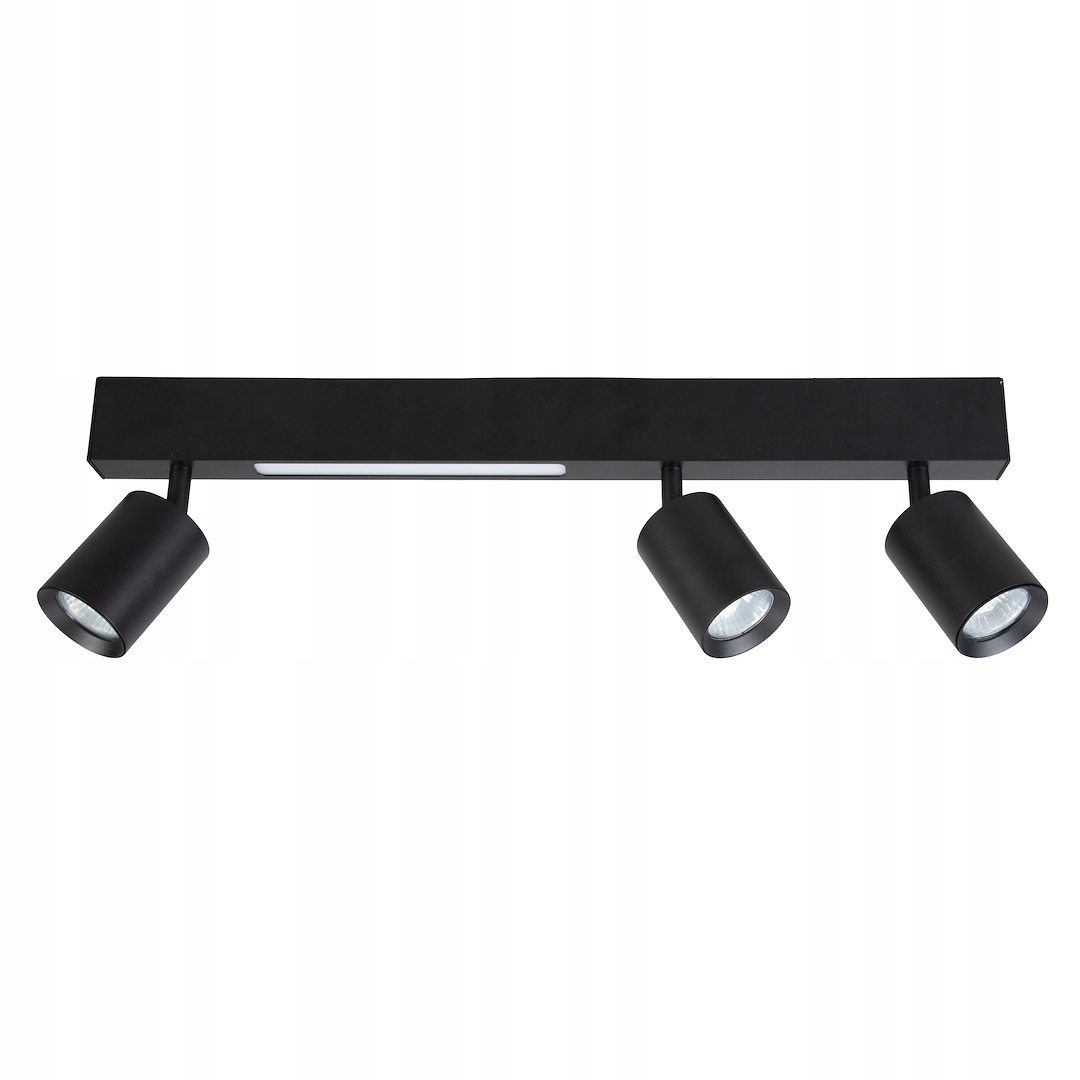 MiLAGRO Stropní Svítidlo Magnet 5W 3Xgu10 3000/4000K Černá Osvětlení
