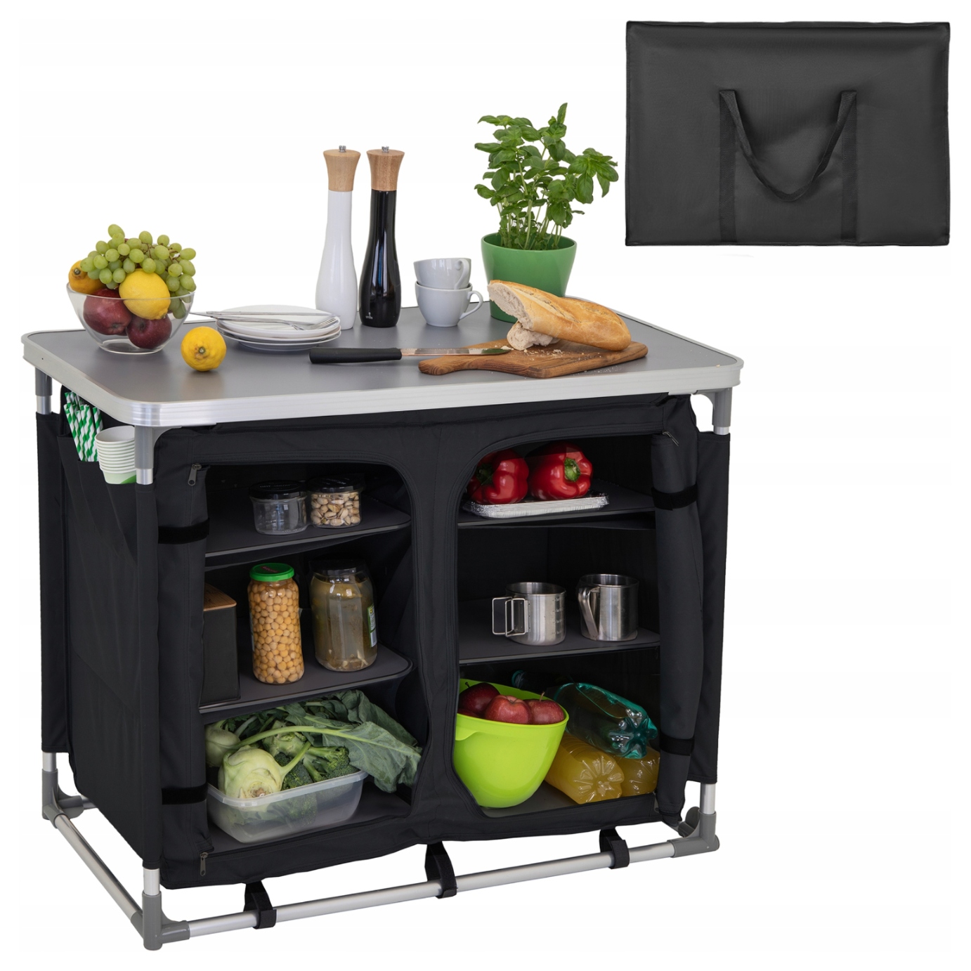 Kuchnia Turystyczna Szafka stół składany ogrodowy torba Kempingowy stolik