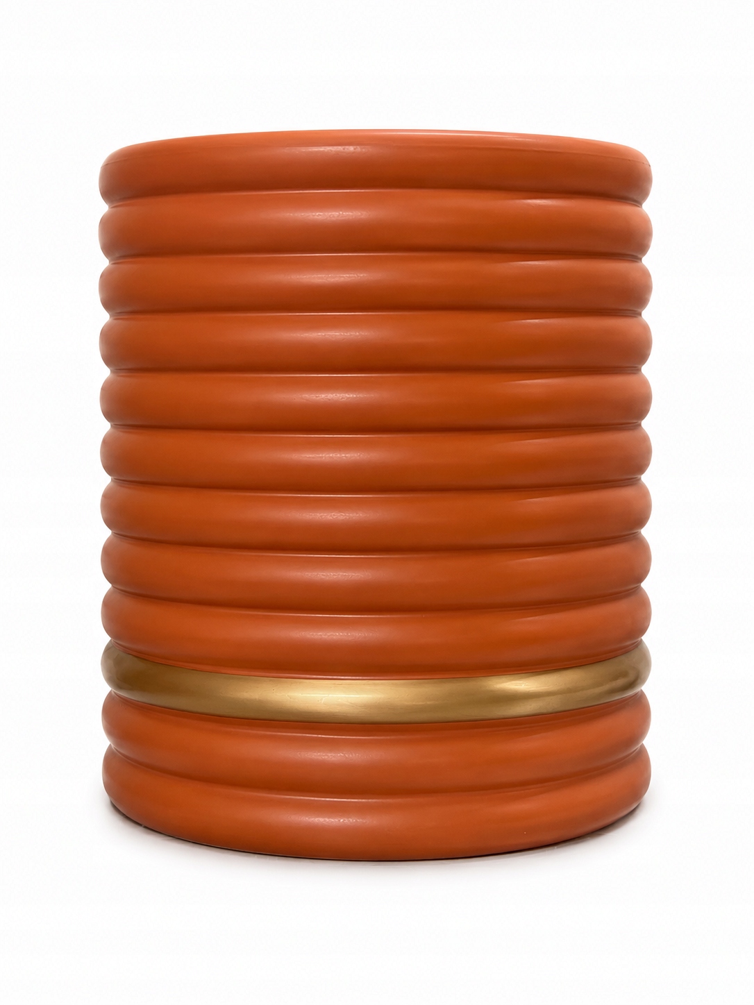 Luxusný kvetináč Riverdale 37 cm Terracotta Zlatý Akcent Premium Loft