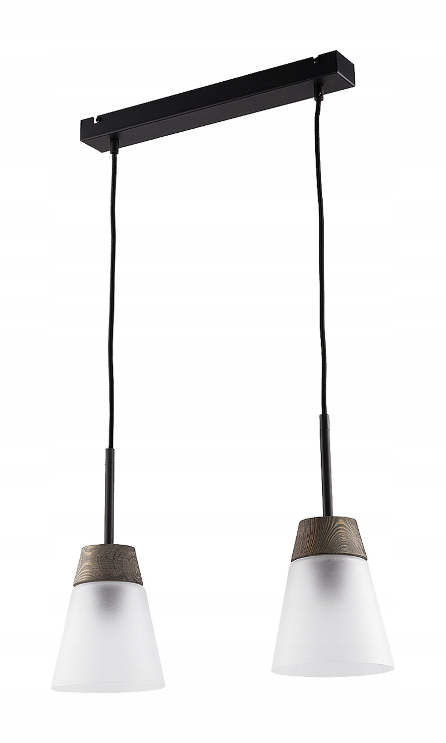 Škandinávska závesná lampa 2xE27 15W Domino antracit Jupiter
