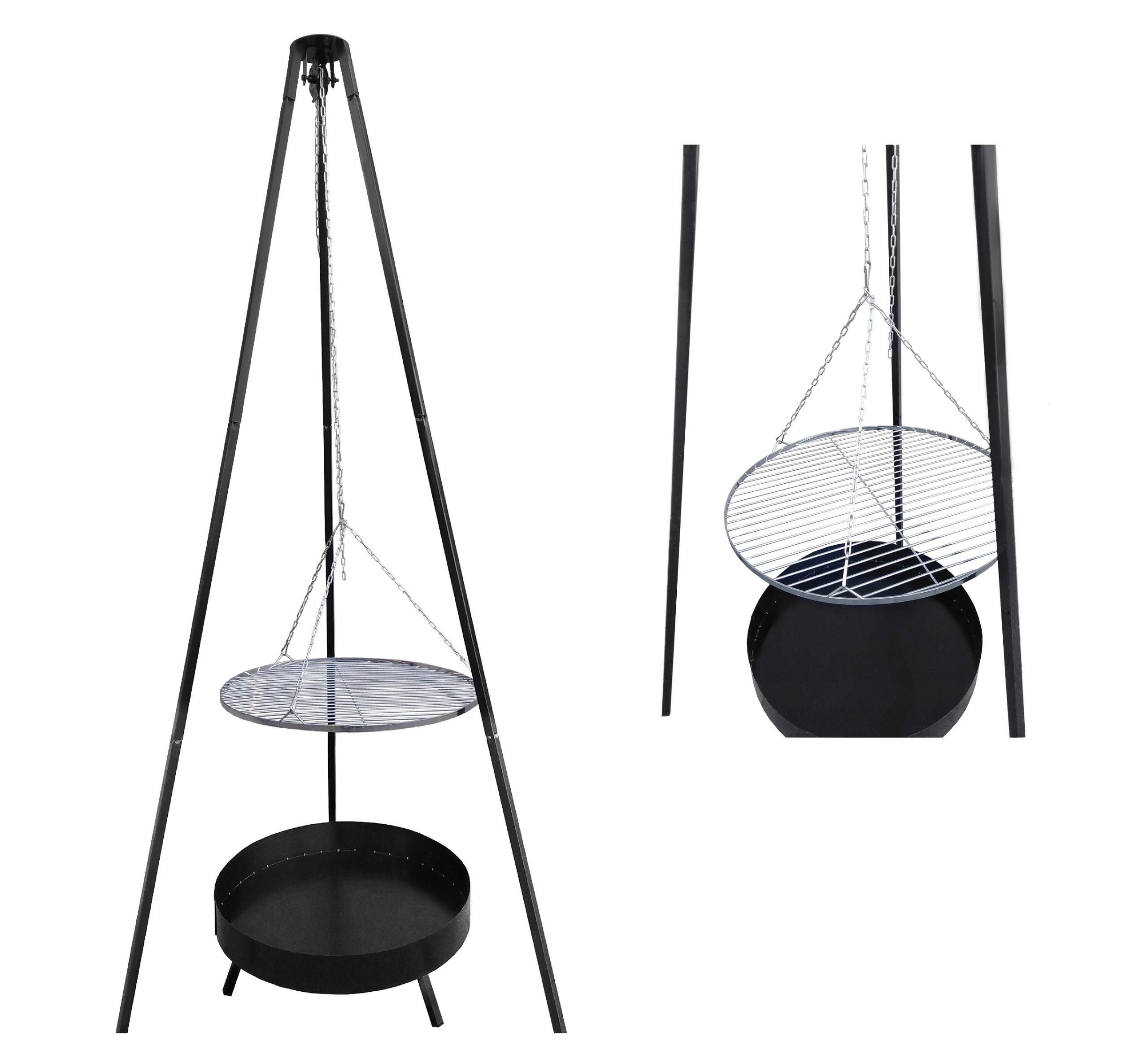 GRILL OGRODOWY WISZĄCY TRÓJNÓG PALENISKO WĘGLOWY 5 Kod producenta 99524