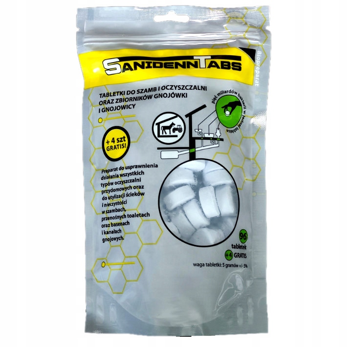 Sanidenn Tabs 96 Tabletki Bakterie Do Oczyszczalni