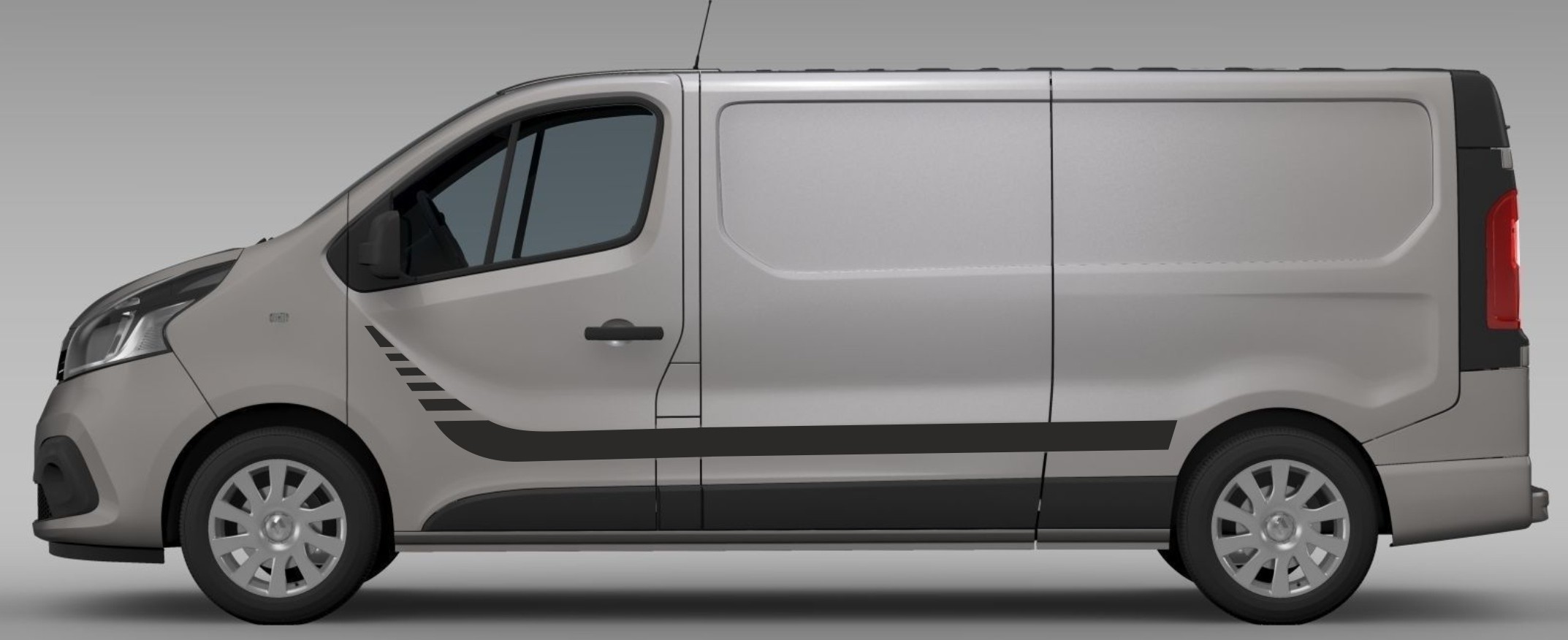 Samolepky na Opel Vivaro Renault Trafic Long hokejky do stran – vysoká kvalita