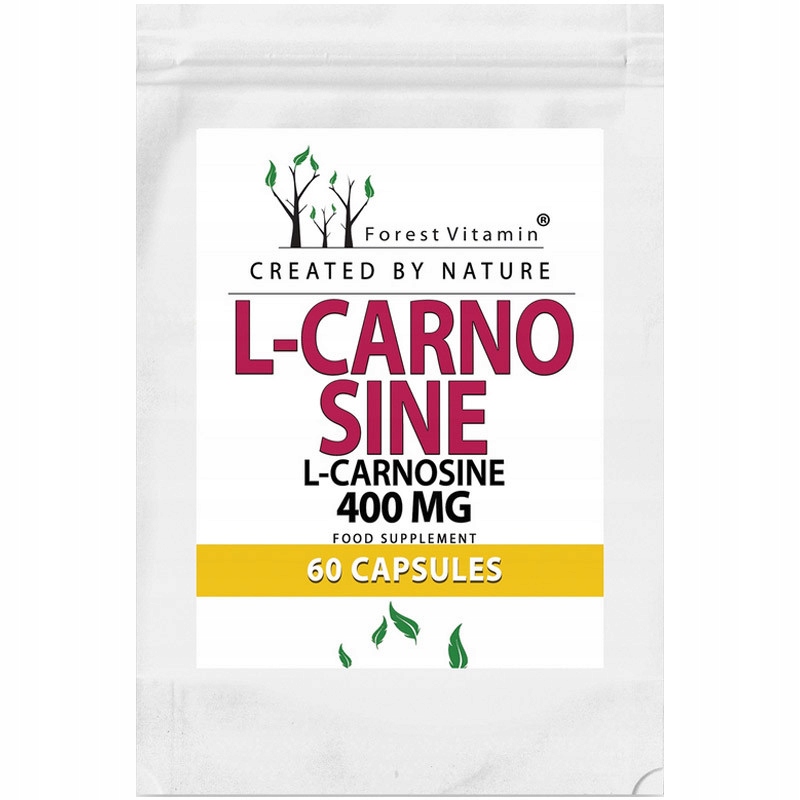 FOREST VITAMIN L-Carnosine 400mg 60caps OCHRONA I REGENERACJA MIĘŚNI