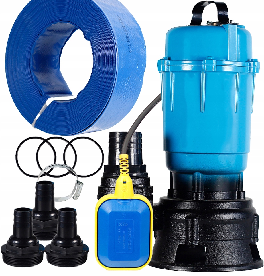 Čerpadlo Na Špinavú Vodu S Žumpou S Drvičom 3200 W S Gumovou Hadicou A Plavákom