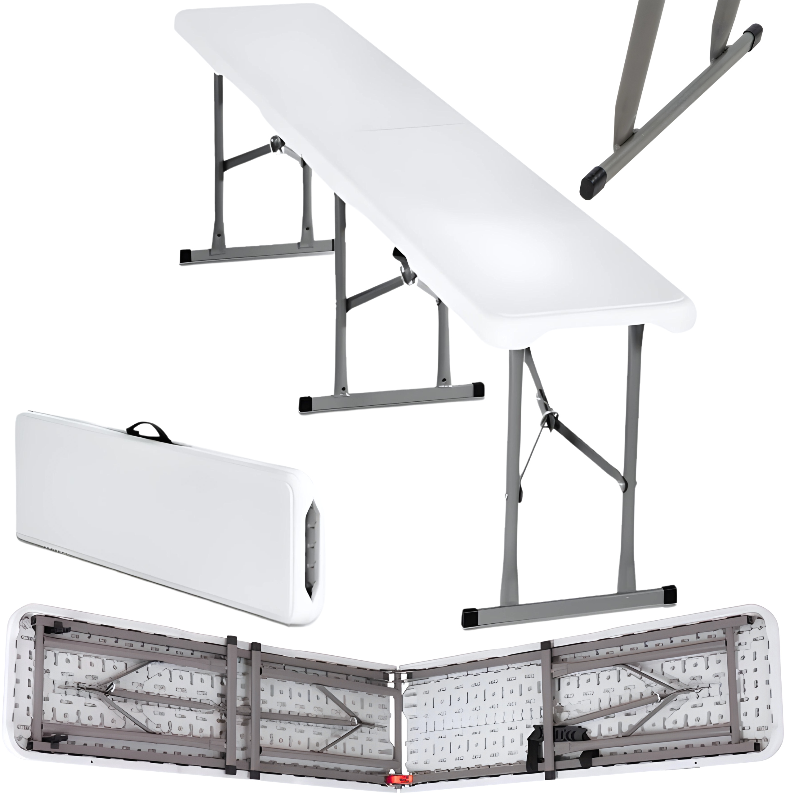 Skládací Cateringová Lavice Zahradní Kufr 180 cm pro Svatby, Oslavy, Párty