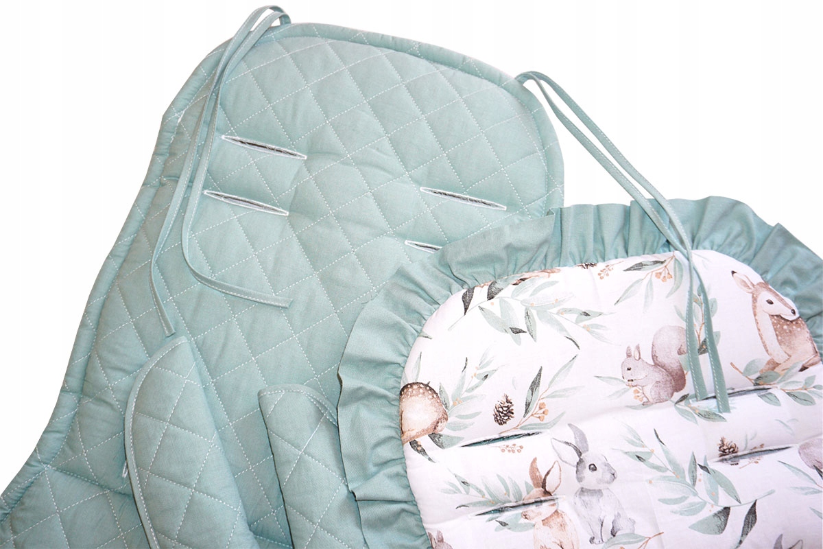 WKŁADKA DO SPACERÓWKI PIKOWANA Z PODUSZKĄ I PASAMI Kod producenta 234543