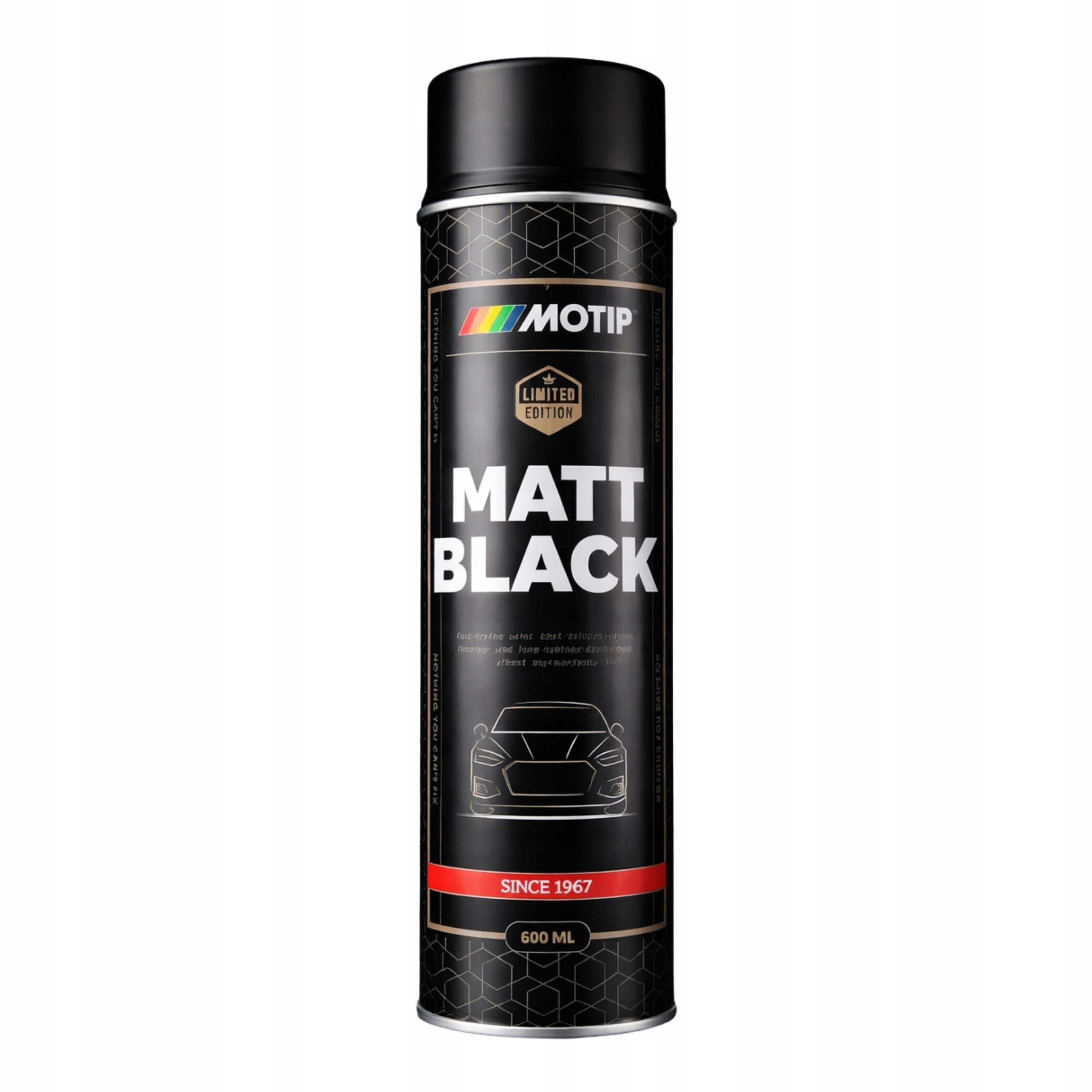 Motip Lakier Spray Czarny Mat 600ml Limitowana Edycja
