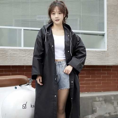 UNIWERSALNY PŁASZCZ PRZECIWDESZCZOWY DUŻY PELERYNA Długość całkowita 145 cm