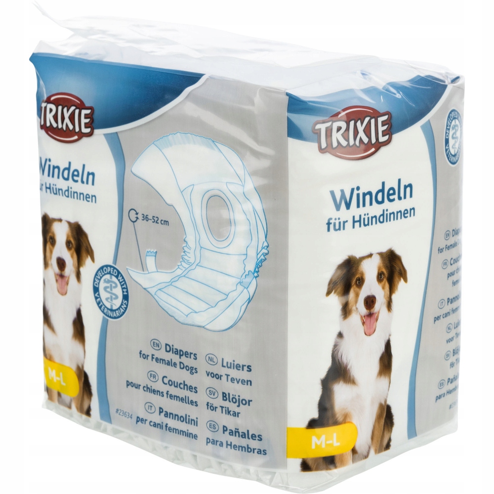 

Trixie Pieluchy pampersy dla suczki psa M-L 12szt