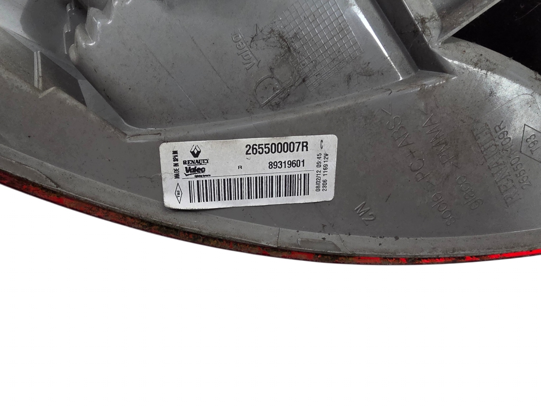 RENAULT MEGANE 3 III light rear right (1) original. 265500007R