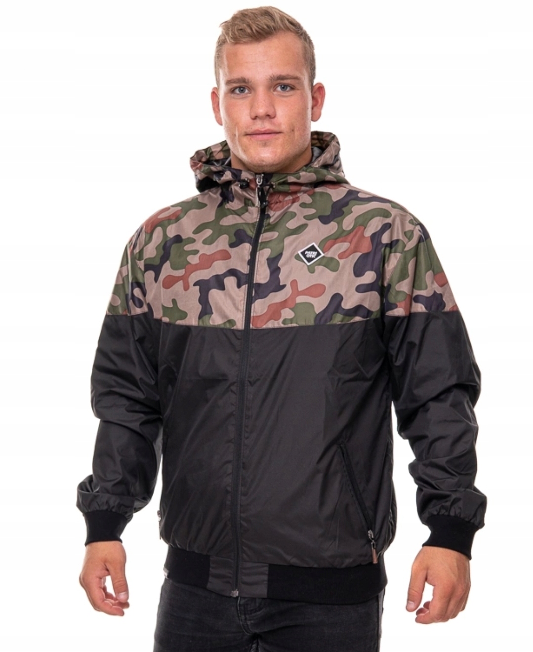 Bunda Větrovka Patriotic Half Maskáčový Černá Zelená vel. XL