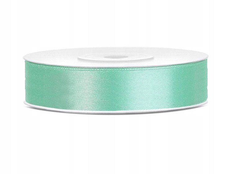 

Tasiemka Wstążka Satynowa Mięta 12mm/25m Dekoracja