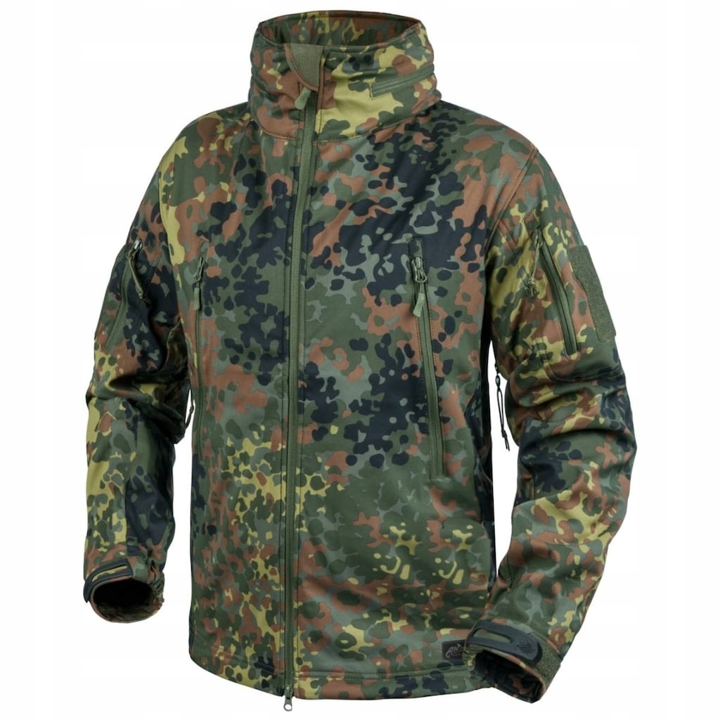 Pánská softshellová větrovka maskáčový Helikon-Tex Gunfighter Flecktarn Xs