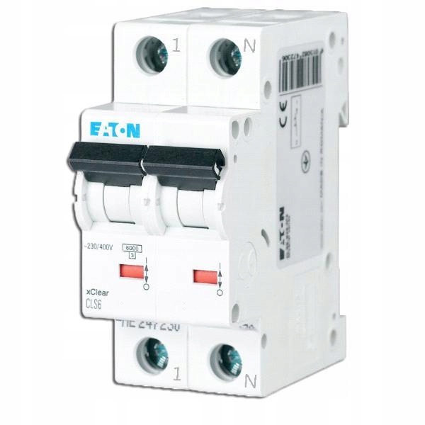 

Wyłącznik nadprądowy 2P B 2A 6kA Ac CLS6-B2/2-DP