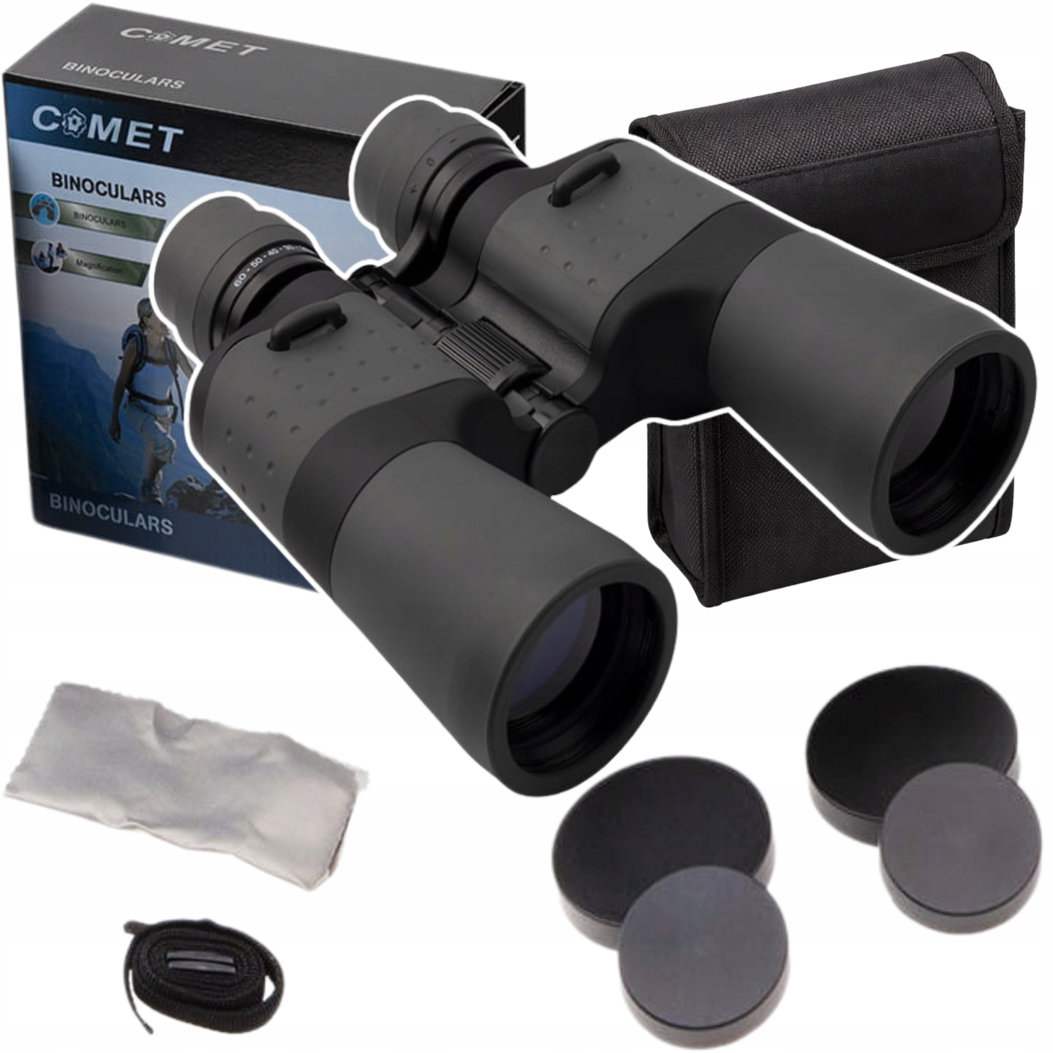 Lornetka Comet Pro LR097 zoom 10 do 60x70 mocna do obserwacji nocnych