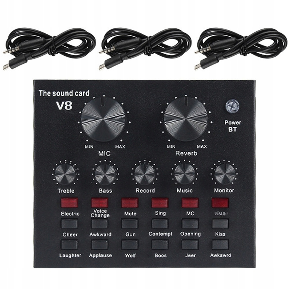 1 ZESTAW KOMPATYBILNEJ WYGODNEJ PŁYTY MIKSERA DŹWIĘKU REGULOWANA KARTA DŹWI
