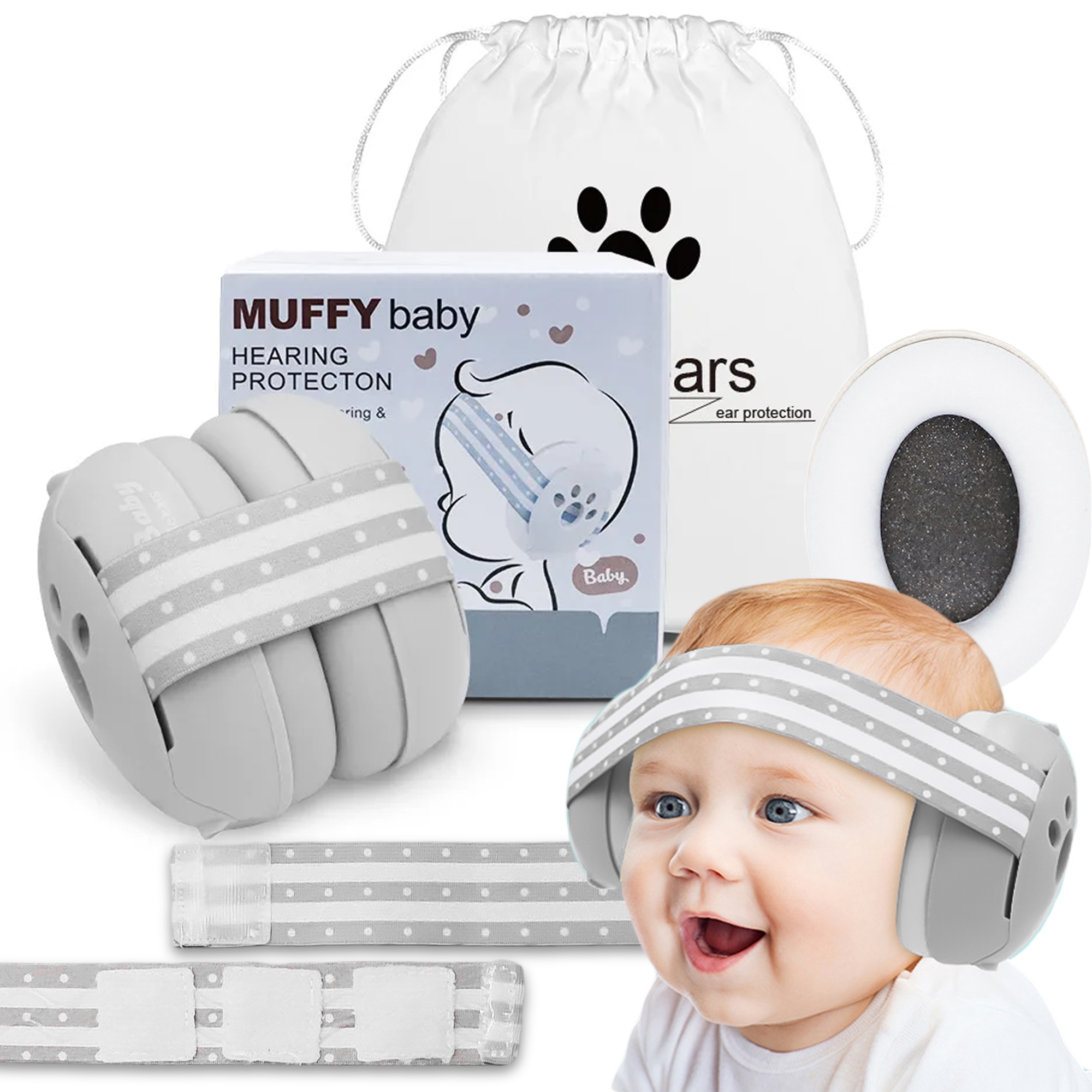 SŁUCHAWKI NAUSZNIKI OCHRONNE WYCISZAJĄCE WYGŁUSZAJĄCE DLA NIEMOWLĄT DZIECI