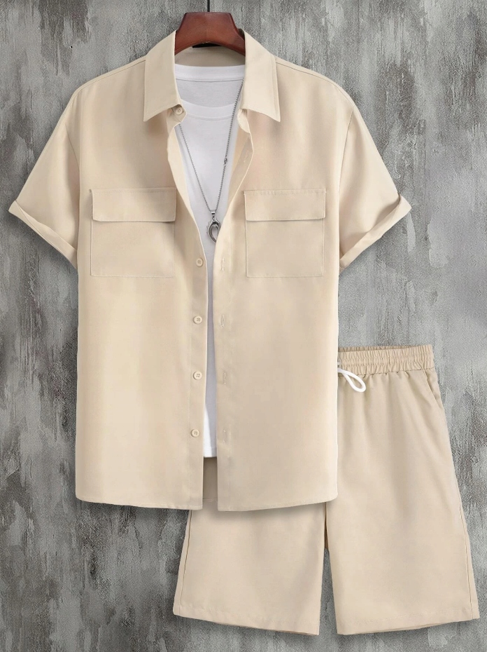 SHEIN KOMPLET SPODENKI Z KOSZULĄ MĘSKI L 1ŁBA Marka Shein