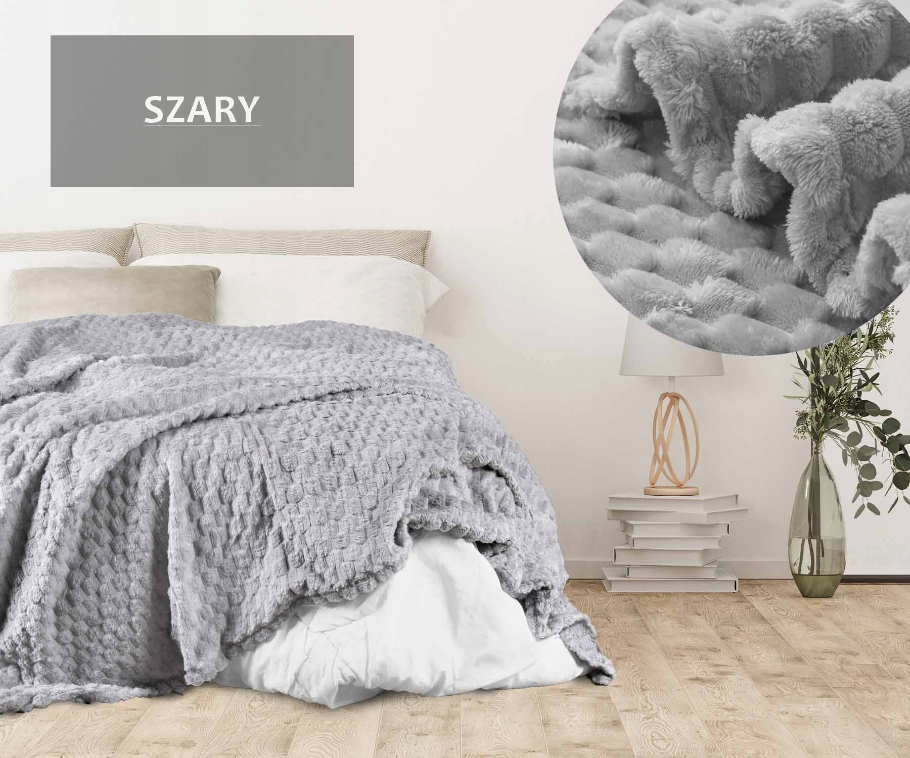 KOC NARZUTA NA ŁÓŻKO 200X220 GRUBY PLED NA KANAPĘ NAROŻNIK NA PREZENT Marka AdMarShop