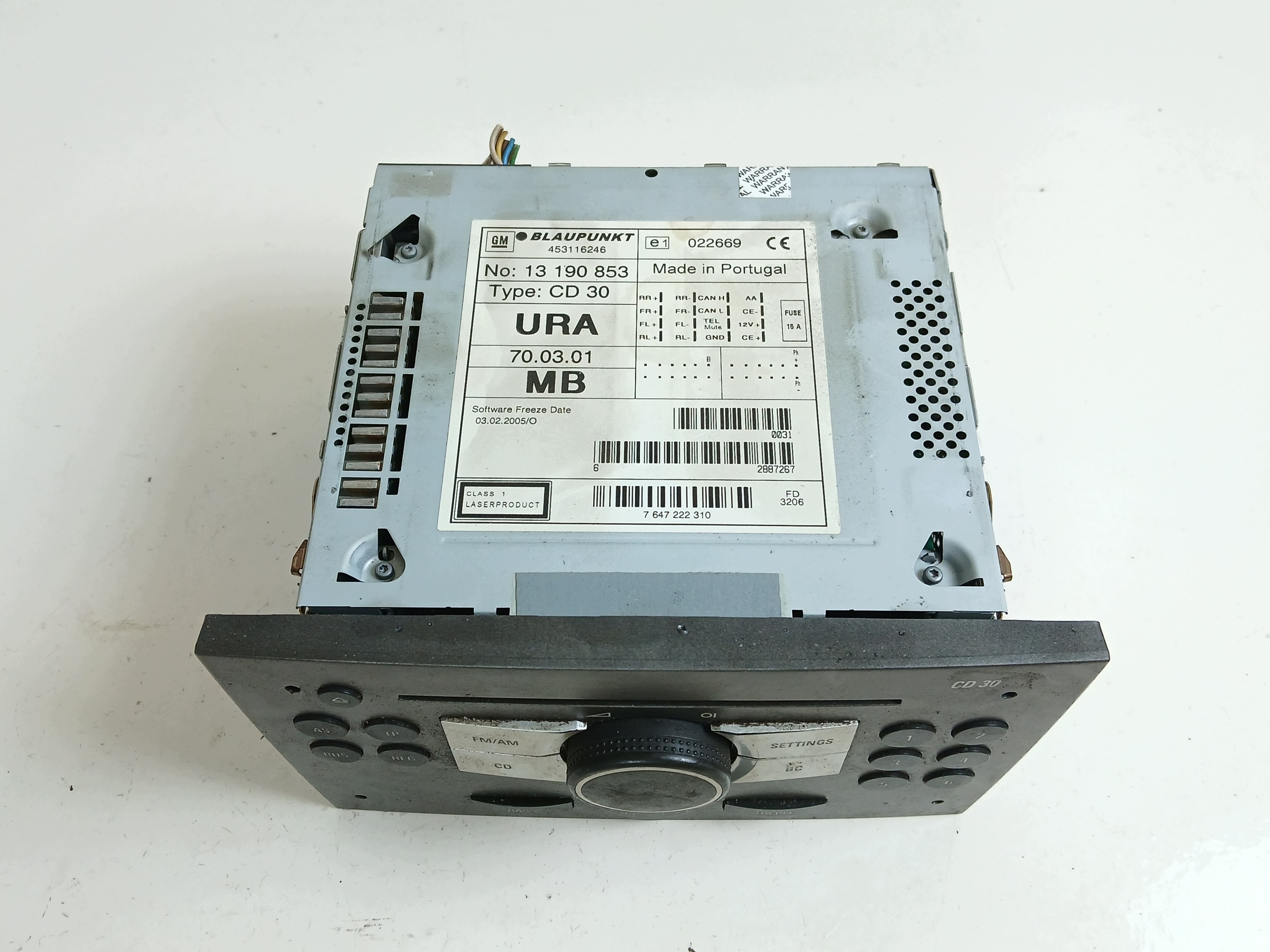 OPEL VECTRA C RADIO original CD 13190853